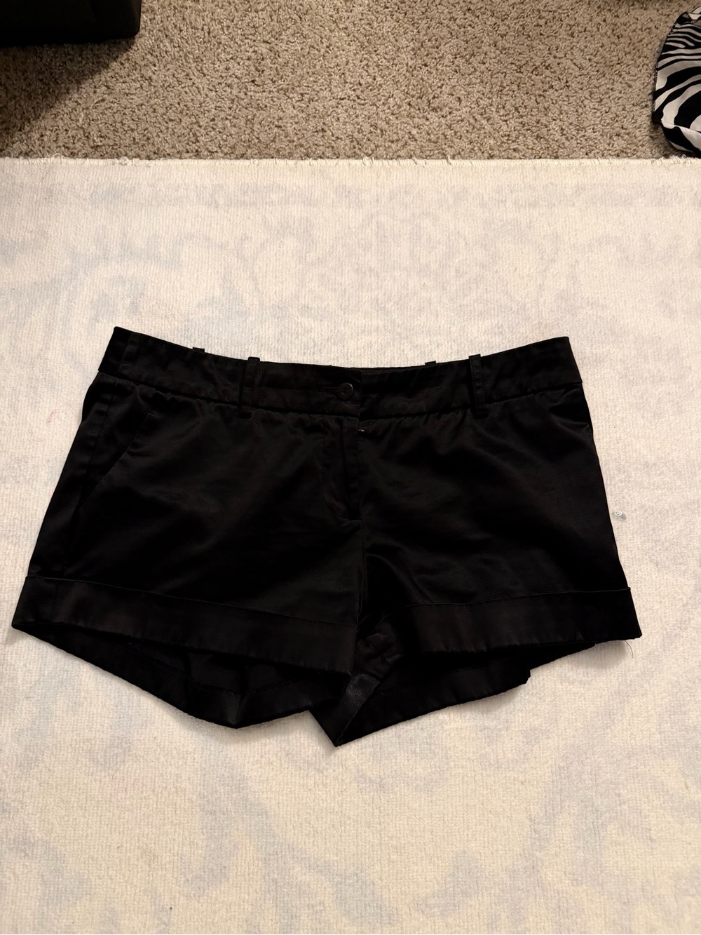 Y2K bebe Silk Low Waisted Shorts